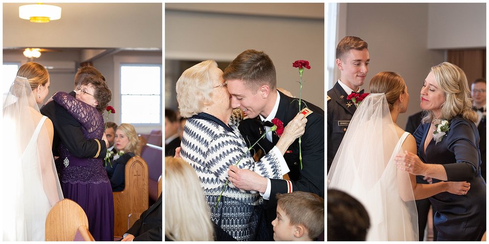 During their ceremony Nicole and Johnny gave each other’s mothers and grandmothers flowers to symbolize the joining of their families